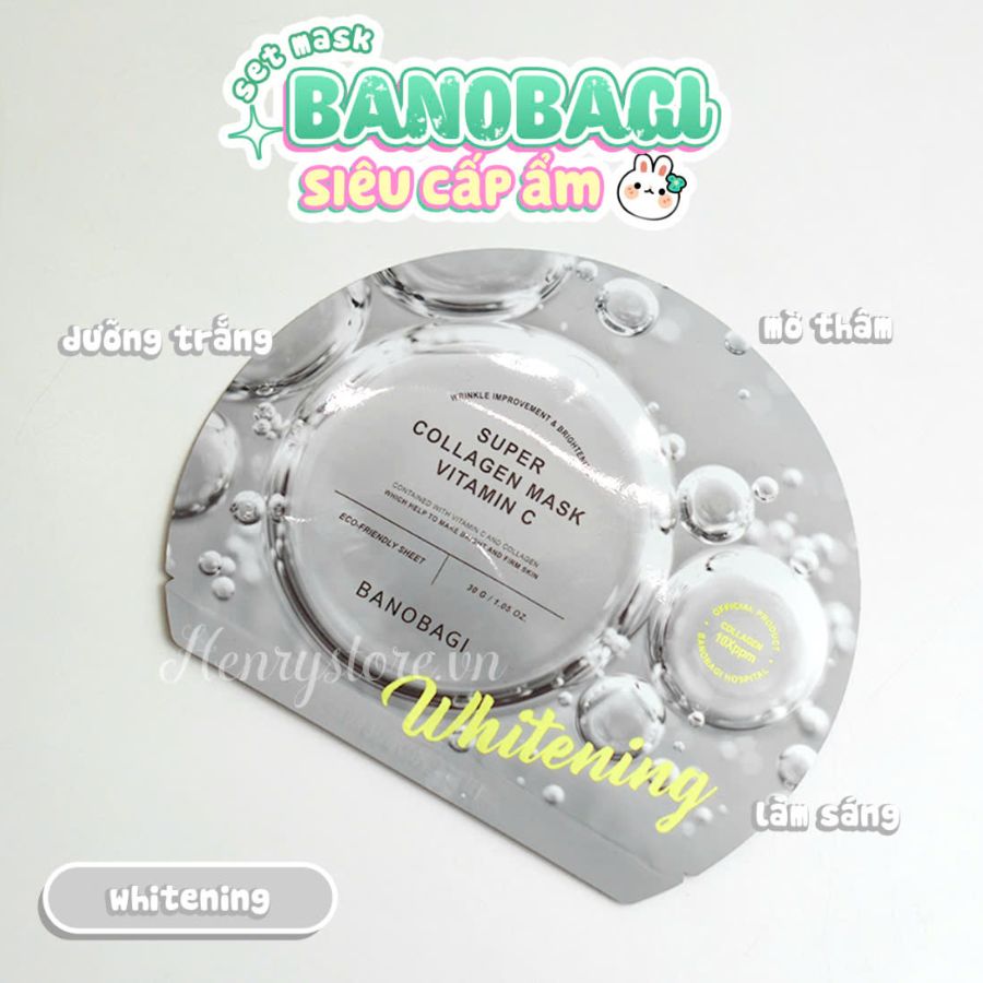 MẶT NẠ BANOBAGI SUPER COLLAGEN MASK AQUA - 1 MIÊNG
