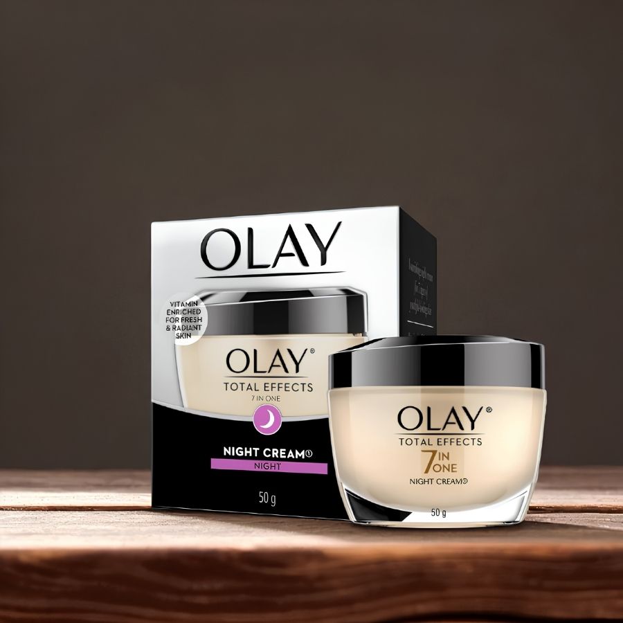 [Hàng Công Ty] Kem Dưỡng Da Ban Đêm Olay Total Effects 7 In One Night Cream 50g – Hỗ Trợ Ngăn Ngừa 7 Dấu Hiệu Lão Hóa Da