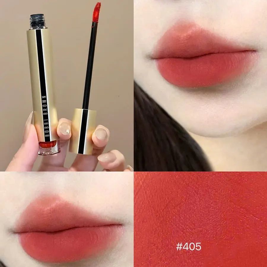 Son Kem Bobbi Brown Luxe Matte Liquid Lipstick Màu 405 Chelsea Rose Đỏ Cam