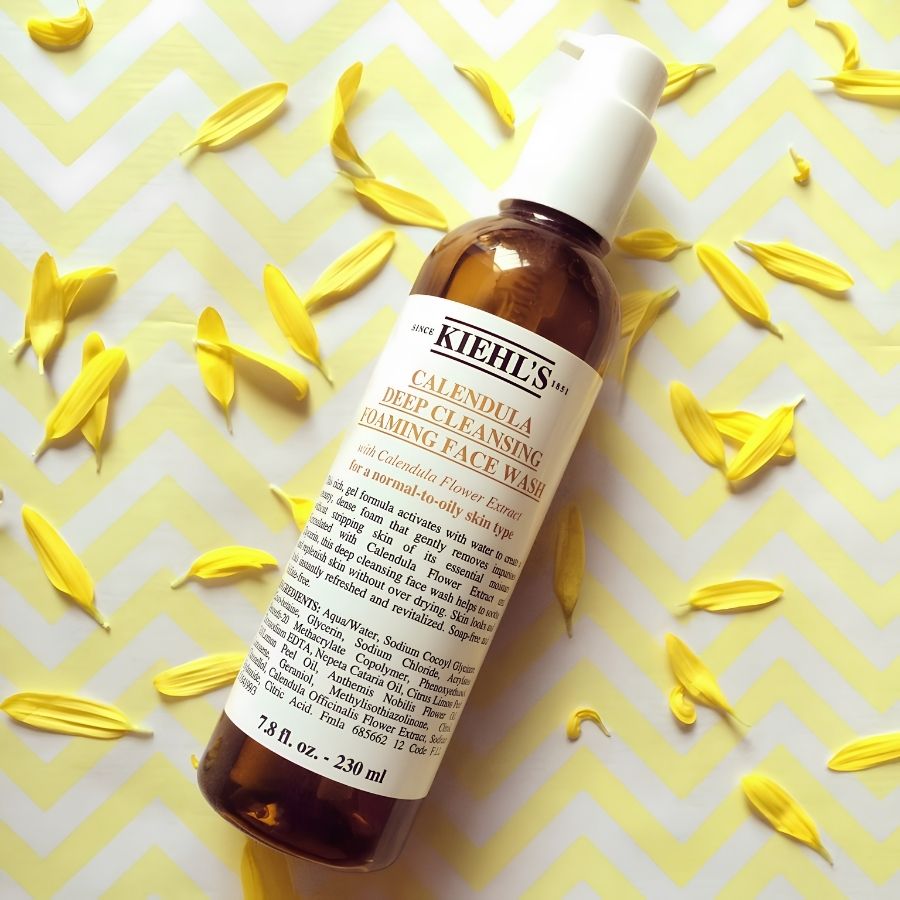 [Hàng Công Ty] Sữa Rửa Mặt Hoa Cúc Kiehl's Calendula Deep Cleansing Foaming Face Wash 30ml – Làm Sạch Dịu Nhẹ, Giảm Dầu Thừa & Cho Da Tươi Mát