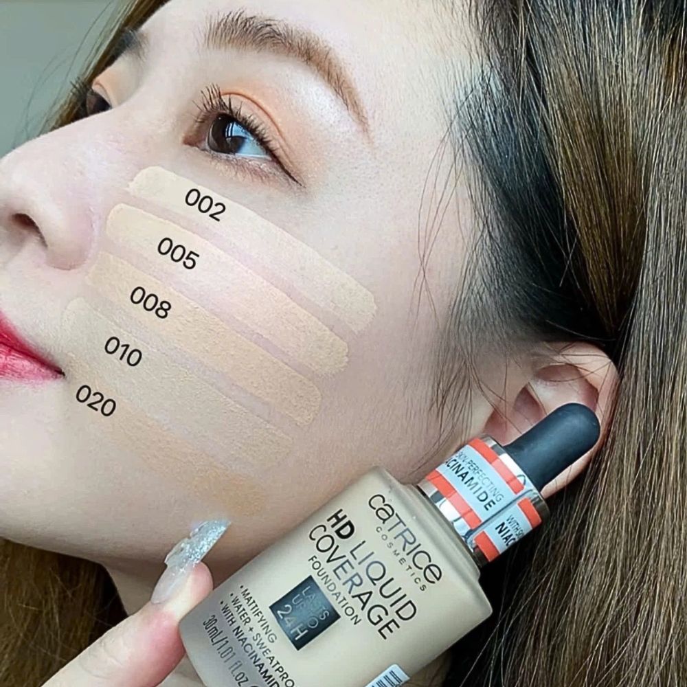 [Hàng Công Ty] Kem Nền Catrice HD Liquid Coverage Foundation 24H Kiềm Dầu & Che Phủ Hoàn Hảo