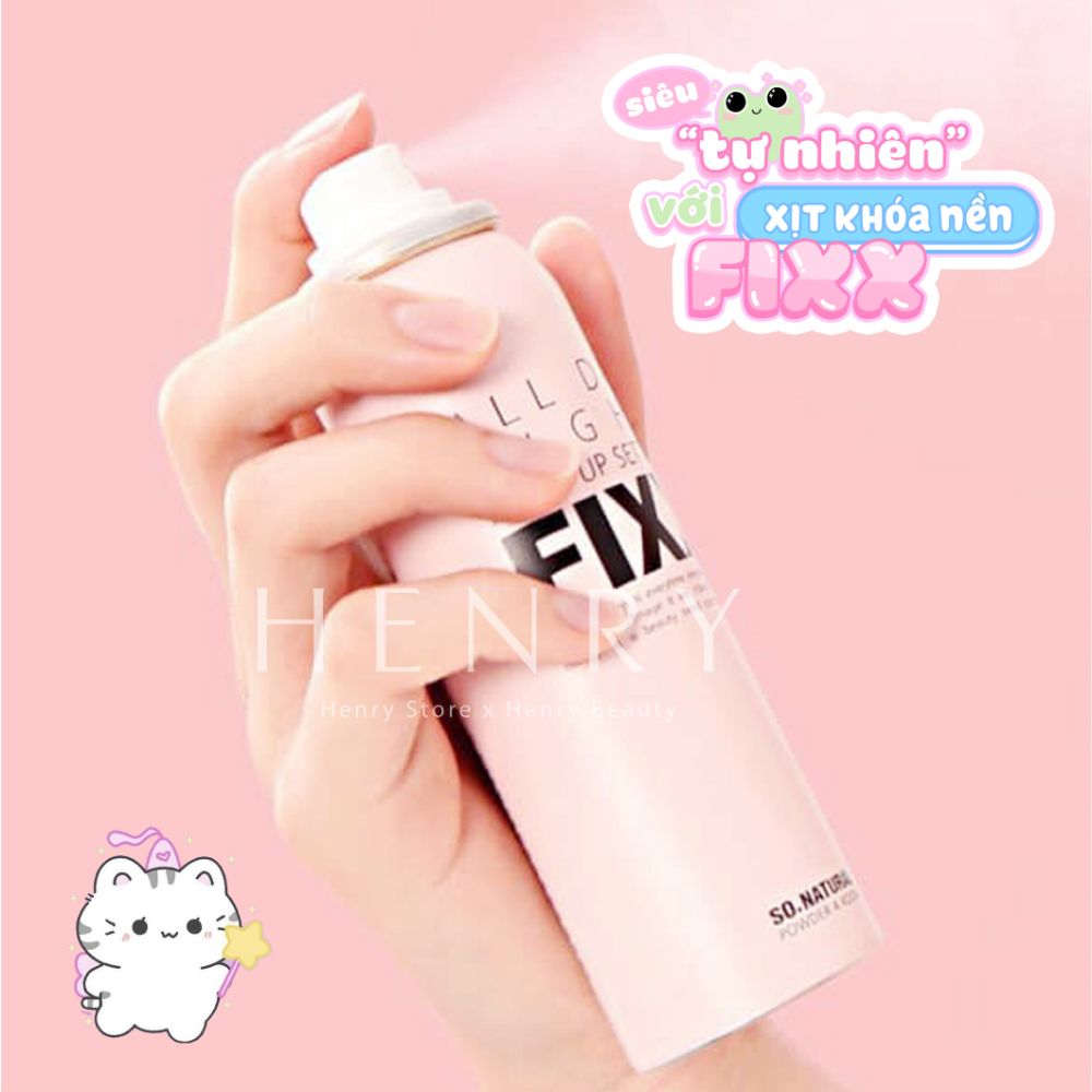 Xịt Khoá Nền So Natural All Day Tight Fixx 75ml Giữ Lớp Trang Điểm Bền Màu, Lâu Trôi