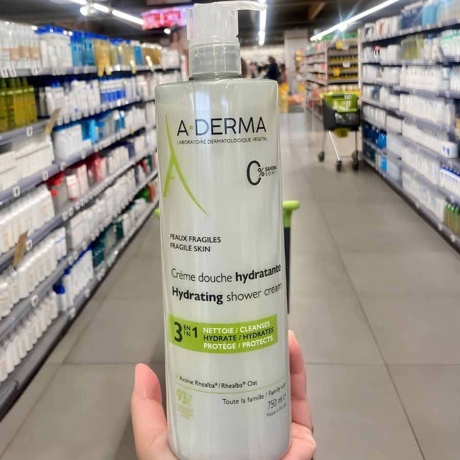 Sữa Tắm A-Derma Gel Douche Hydra-Protecteur 750ml – Làm Sạch Dịu Nhẹ, Dưỡng Ẩm & Bảo Vệ Làn Da Nhạy Cảm