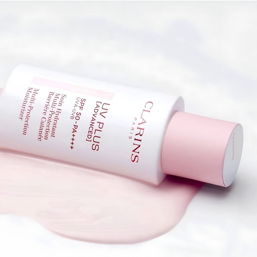 Kem Chống Nắng Clarins UV Plus Rosy Glow SPF50/PA++++ 50ml - Nâng Tone Hồng Tự Nhiên, Bảo Vệ Da Toàn Diện