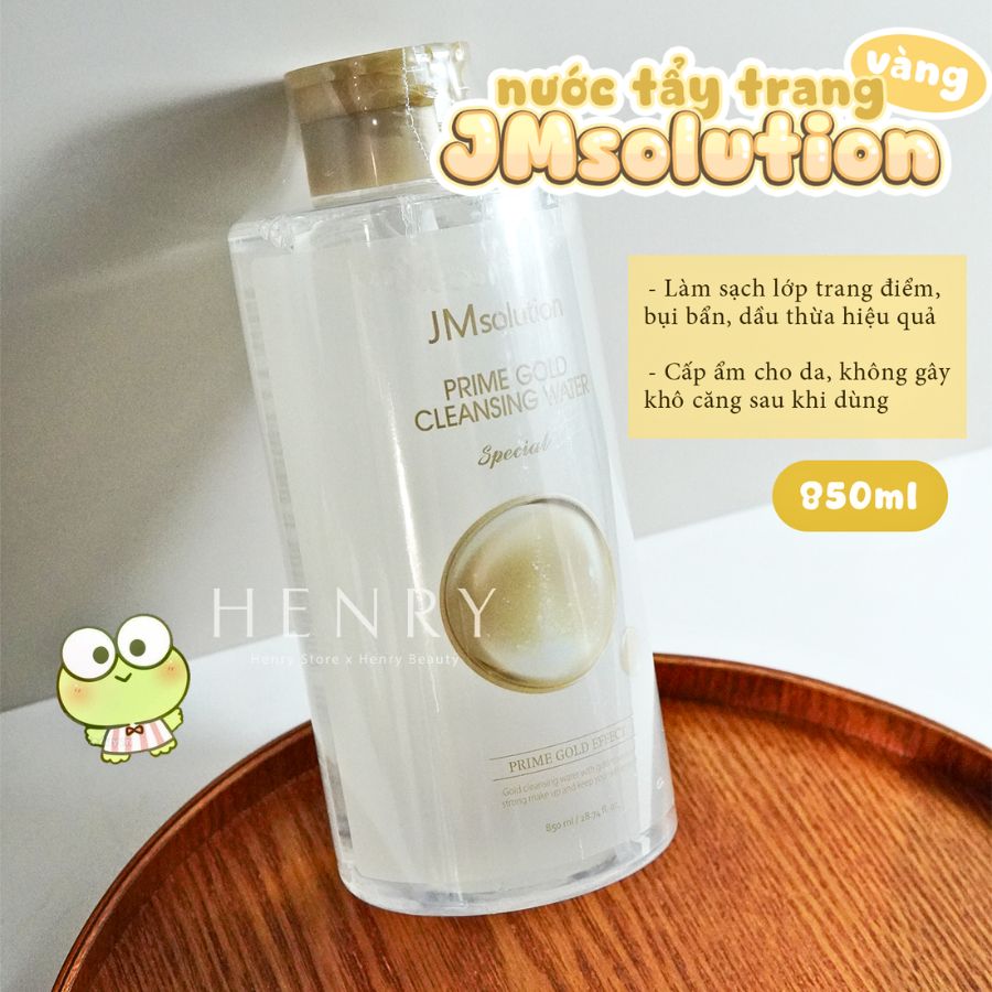 [500ml/ 850ml] Nước Tẩy Trang JM Solution Prime Gold Cleansing Water Sạch Sâu & Trẻ Hóa Da
