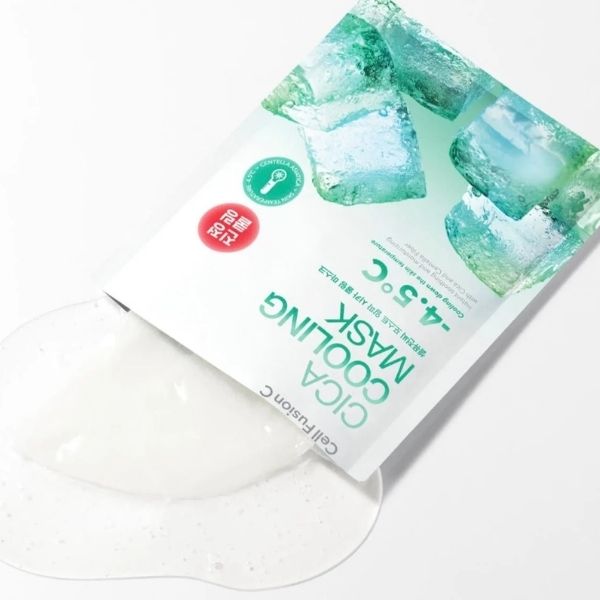 Mặt Nạ Cell Fusion C Cica Cooling Mask 27g – Hộp 5 Miếng | Làm Dịu Da, Cấp Ẩm & Hỗ Trợ Chăm Sóc Da Mụn