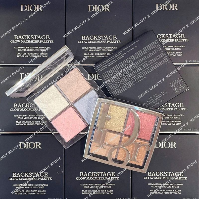 Bảng Phấn Bắt Sáng Dior Backstage Glow Face Palette 10g Căng Bóng Đa Năng (Màu 001/002/004)