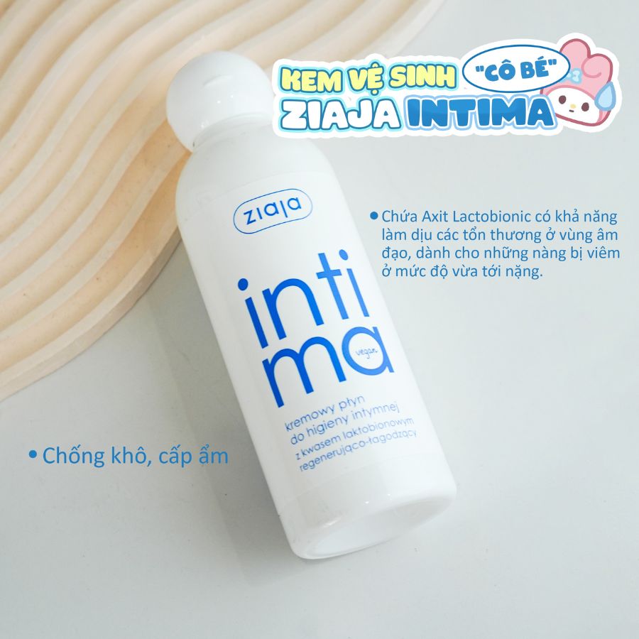 Dung Dịch Vệ Sinh Phụ Nữ Intima Ziaja Chính Hãng Màu Xanh Nhạt 500ml