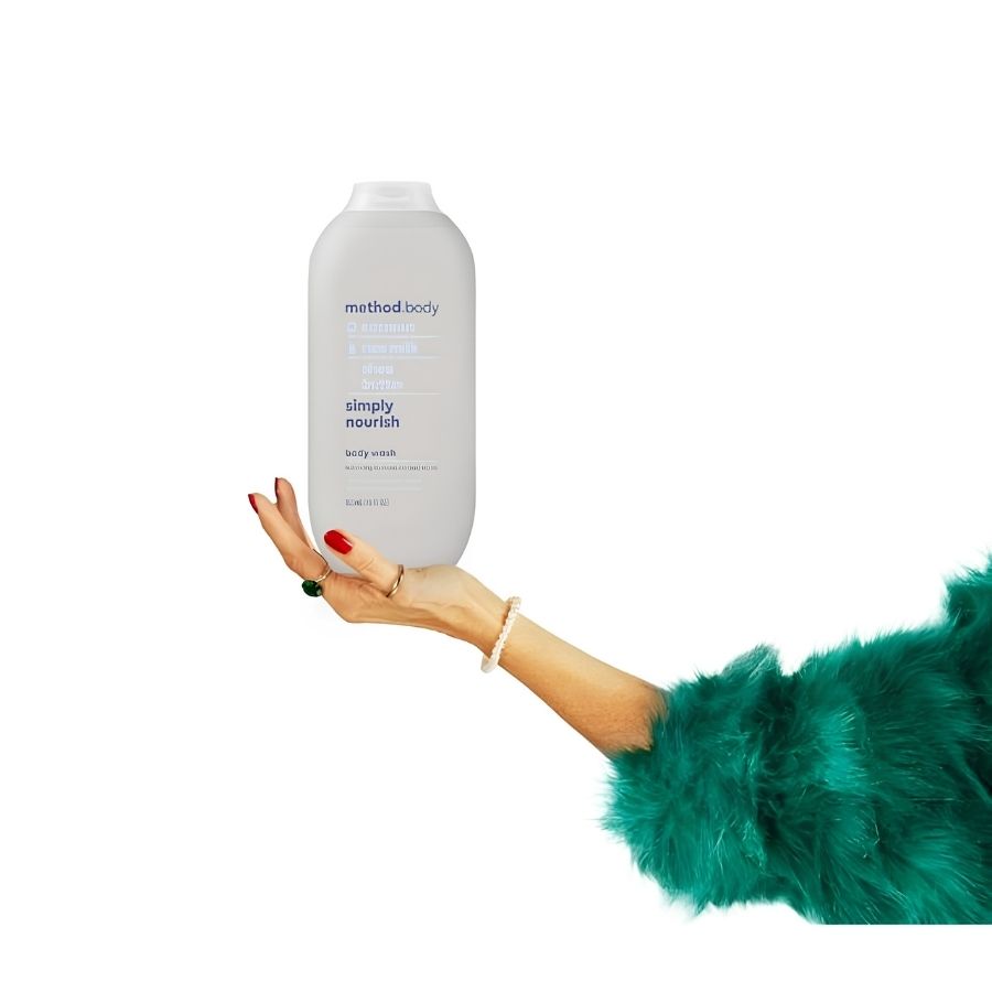 Sữa Tắm Method Simply Nourish Body Wash 532ml – Dưỡng Ẩm Từ Dừa & Sữa Gạo, Làm Sạch Dịu Nhẹ Cho Mọi Loại Da