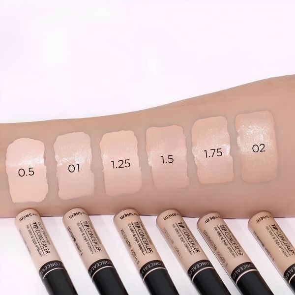 Kem Che Khuyết Điểm The SAEM Cover Perfection Tip Concealer Tone 1.75 Middle Beige 6.5g – Che Phủ Tự Nhiên, Kiềm Dầu & Lâu Trôi