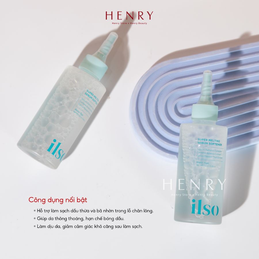 Tinh Chất Ủ Mụn Đầu Đen Ilso Super Melting Serum Softener 150ml + 40 Miếng Bông Tẩy Trang