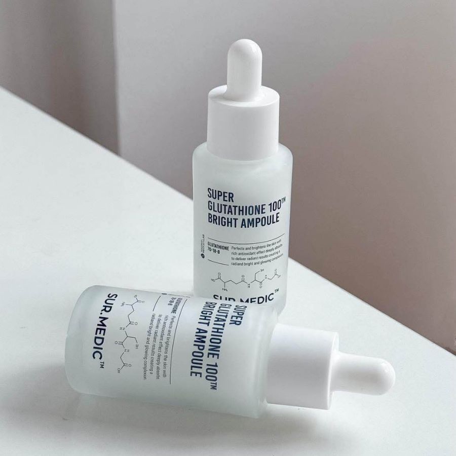 [Hàng Công Ty] Tinh Chất Dưỡng Trắng Chuyên Sâu Sur.Medic+ Super Glutathione 100 Bright Ampoule 32ml