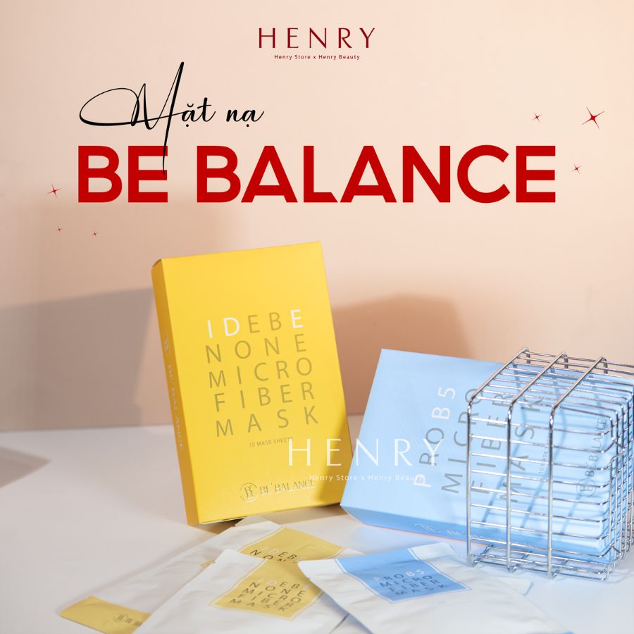 [Hàng Công Ty] Mặt Nạ Sợi Mảnh Be'Balance Micro Fiber Mask Phục Hồi & Trắng Sáng