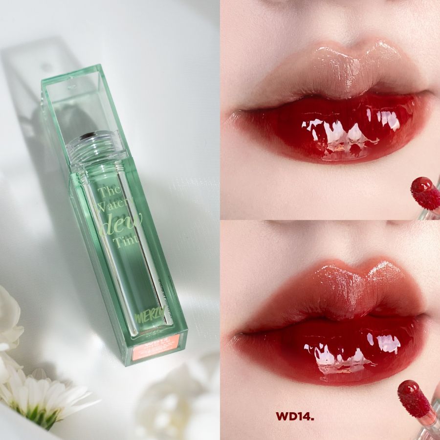 Son Tint Bóng Merzy The Watery Dew Tint 4g #WD16 Đỏ Nâu Vampire: Đôi Môi Căng Mọng, Sắc Sảo Và Cuốn Hút Quyền Lực