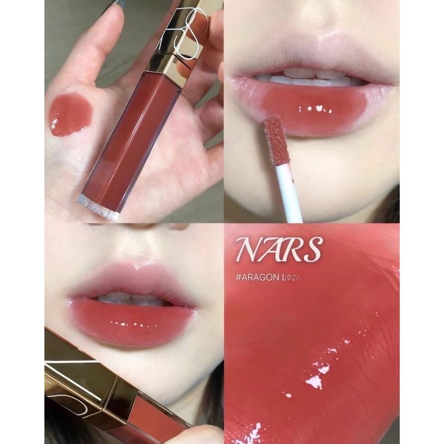 [Fullsize] Son Bóng Nars Afterglow Lip Shine Gloss (5.5ml) #Aragon 277 Đỏ Kính Trong Trẻo & Cuốn Hút