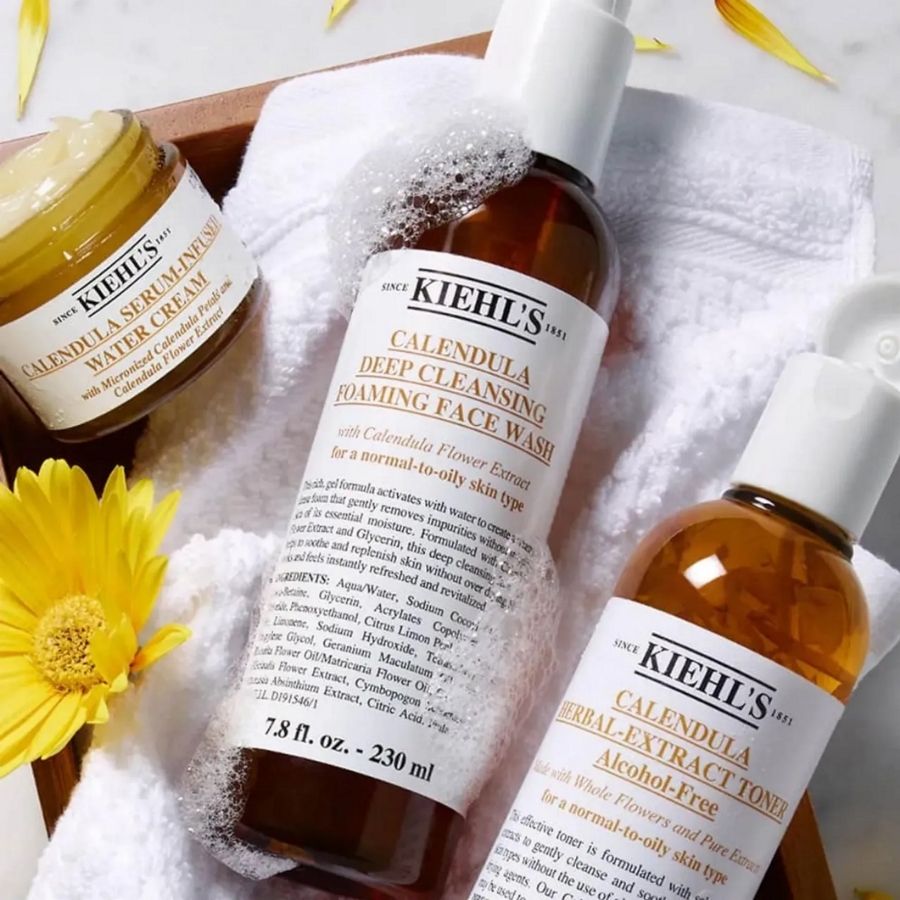 [Hàng Công Ty] Sữa Rửa Mặt Hoa Cúc Kiehl's Calendula Deep Cleansing Foaming Face Wash 30ml – Làm Sạch Dịu Nhẹ, Giảm Dầu Thừa & Cho Da Tươi Mát