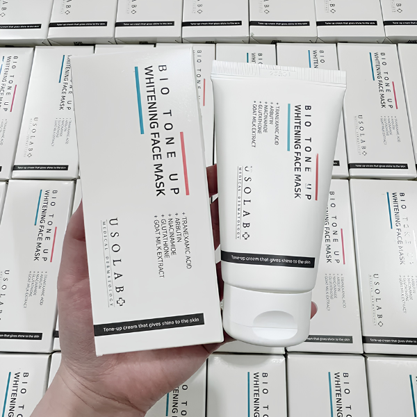 [ Hàng Công Ty] Mặt Nạ Ủ Trắng Usolab Bio Tone Up Whitening Face Mask 50ml – Dưỡng Sáng Đa Tầng, Da Rạng Rỡ Và Căng Mịn