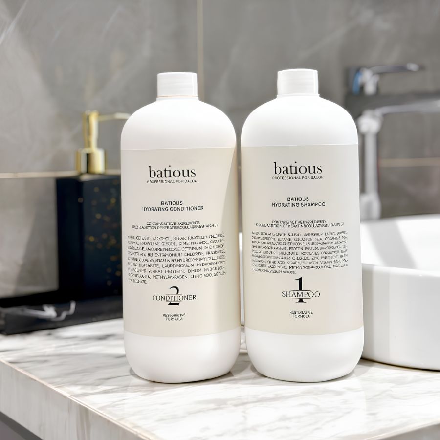 Dầu Gội/ Dầu Xả Batious Hydrating 960ml Phục Hồi & Cấp Ẩm Chuyên Sâu