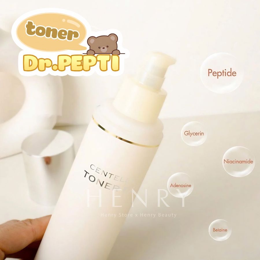 [Hàng công ty] Nước Hoa Hồng Rau Má Dr.Pepti Centella Toner Ex 180ml