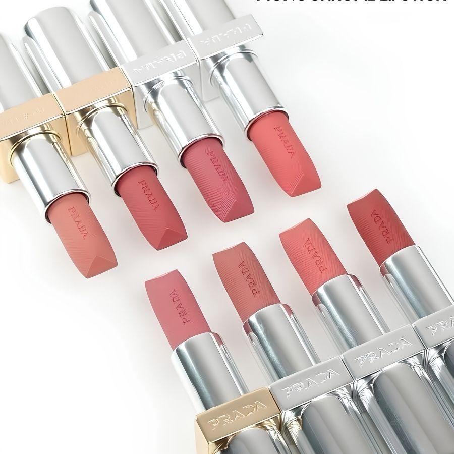 Son Prada Monochrome Soft Matte Lipstick B103 Auburn Đỏ Gạch 3.9g – Sắc Son Sang Trọng, Quyến Rũ