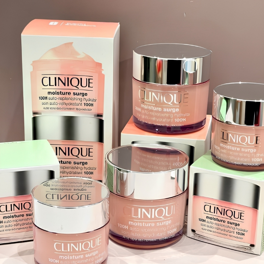 Kem Dưỡng Clinique Moisture Surge 100H Auto - Replenishing Hydrator 50ml Cấp Ẩm Chuyên Sâu, Cho Da Căng Mịn