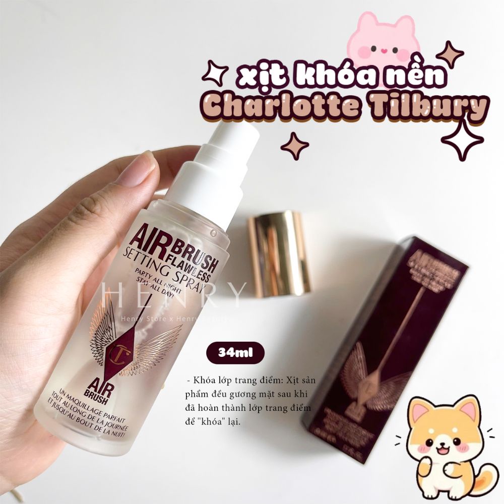 (100ML) Xịt Khóa Makeup Charlotte Tilbury Airbrush Flawless Setting Spray