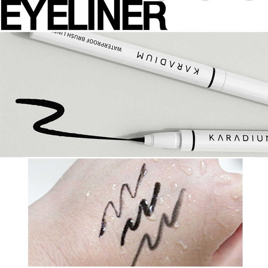 Bút Kẻ Mắt KARADIUM Waterproof Brush Liner Black 0.55g – Sắc Nét, Chống Nước, Bền Màu