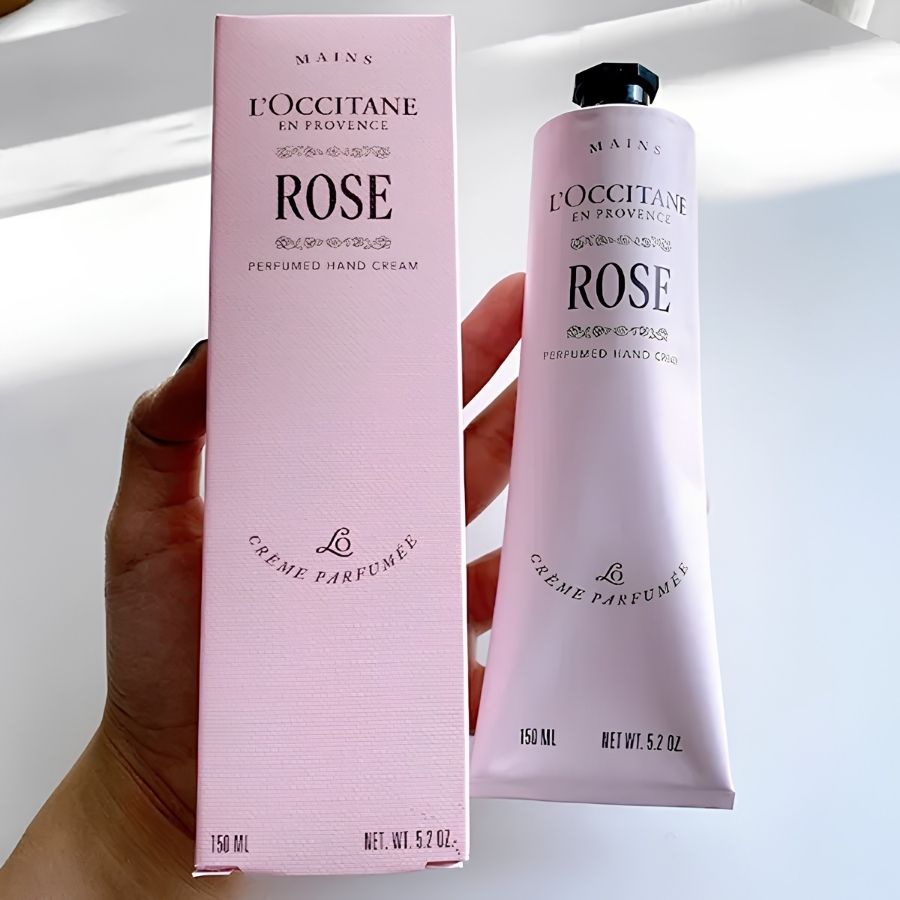 Kem Dưỡng Tay L'Occitane Rose Perfumed Hand Cream 150ml – Dưỡng Ẩm Mềm Mịn, Hương Hoa Hồng Pháp Thanh Lịch