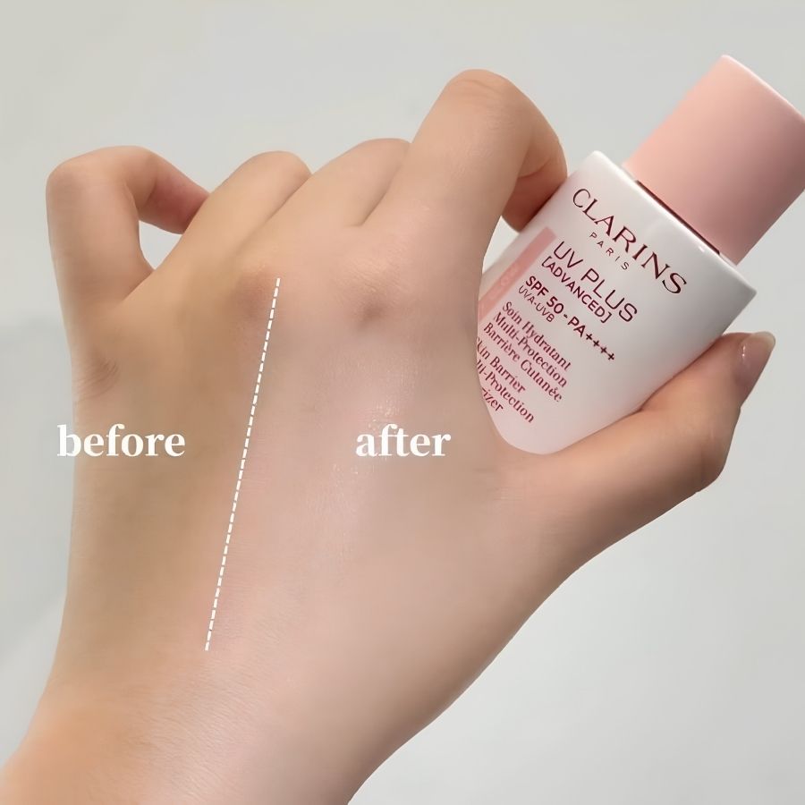 Kem Chống Nắng Clarins UV Plus Rosy Glow SPF50/PA++++ 50ml - Nâng Tone Hồng Tự Nhiên, Bảo Vệ Da Toàn Diện