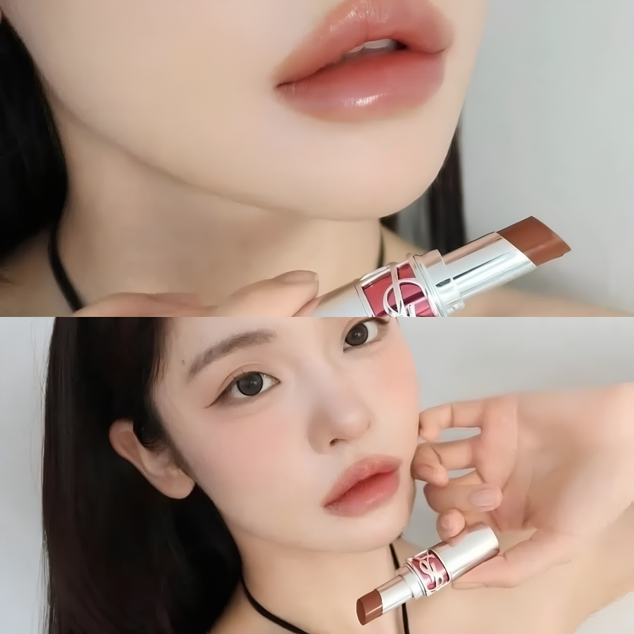[Mini] Son Dưỡng YSL Loveshine Candy Glaze #19 Salted Caramel – Nâu Caramel Bóng Mọng