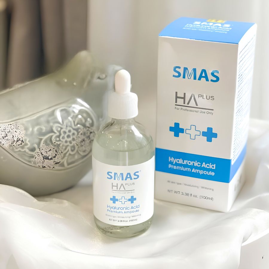 [Hàng Công Ty] Tinh Chất Cấp Nước Phục Hồi SMAS HA Plus Hyaluronic Acid Premium Ampoule 100ml Cấp Ẩm, Nuôi Da Căng Bóng & Phục Hồi Da