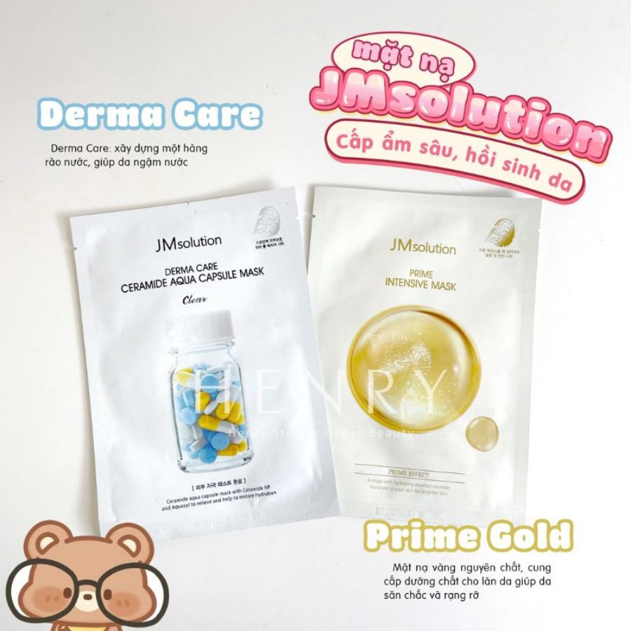Mặt Nạ Miếng JMsolution Giải Pháp Chăm Sóc Da Chuyên Sâu, Cấp Ẩm và Phục Hồi Da