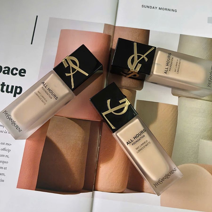 Kem Nền Yves Saint Laurent YSL All Hours Foundation Mat Lumineux Luminous Matte Tone LC1