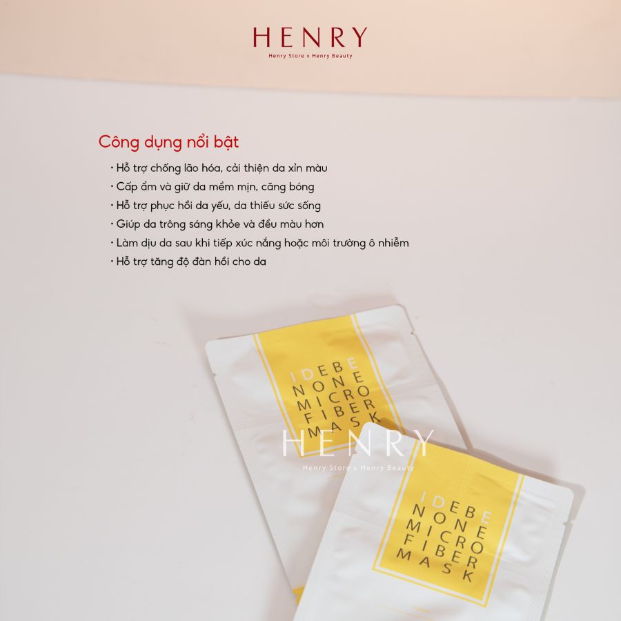 [Hàng Công Ty] Mặt Nạ Sợi Mảnh Be'Balance Micro Fiber Mask Phục Hồi & Trắng Sáng