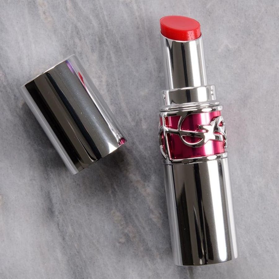 Son YSL Loveshine Candy Glaze 11 Red Thrill 3.2g – Son Dưỡng Bóng Màu Đỏ Cam Căng Mọng, Rạng Rỡ