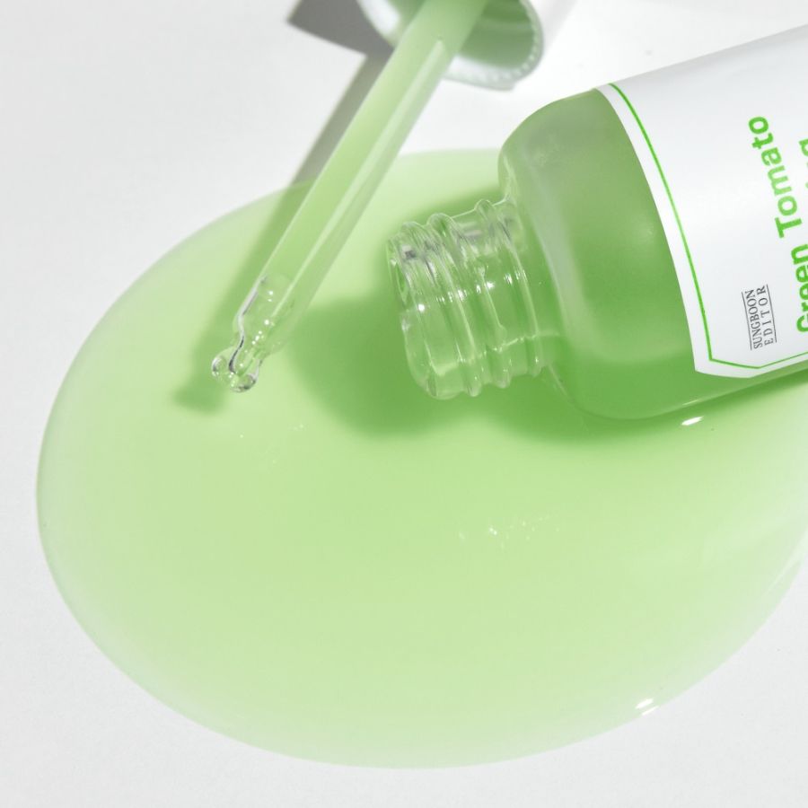 [Set 30ml + 30ml] Tinh Chất Cà Chua Xanh Sungboon Editor Green Tomato Pore Lifting Ampoule+