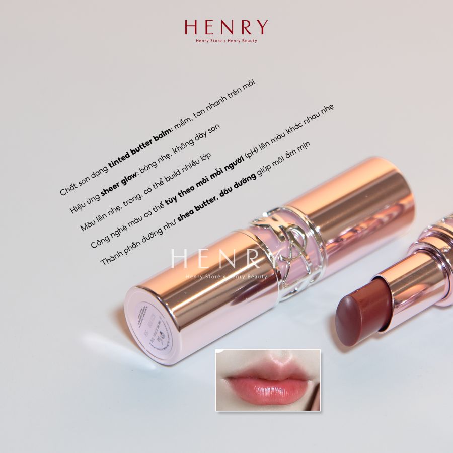 Son Dưỡng YSL Yves Saint Laurent Loveshine Candy Glow 5B Nude Crush Màu Đỏ Nâu