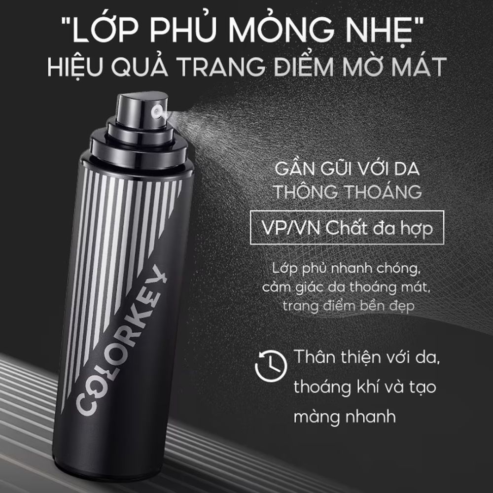 Xịt Khóa Makeup Colorkey Airy Soft Matte 100ml