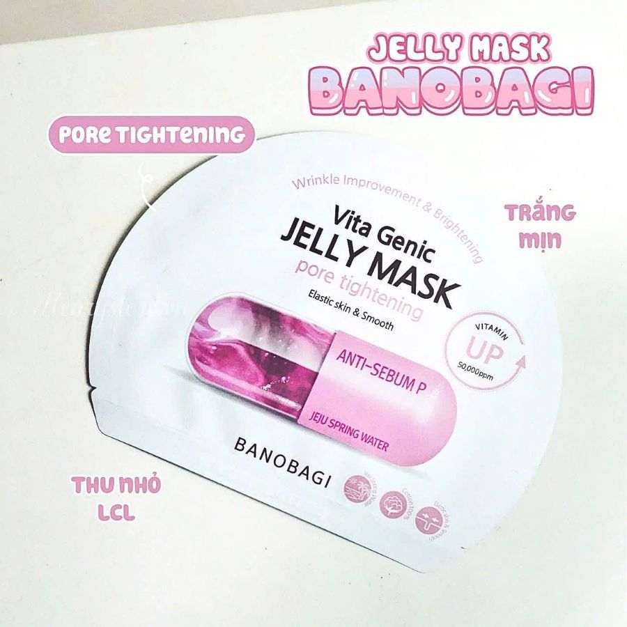 Mặt Nạ Miếng Banobagi Vita Genic Jelly Mask 30ml Giải Pháp Phục Hồi Da Đa Tầng Với Hàm Lượng Vitamin 50.000ppm