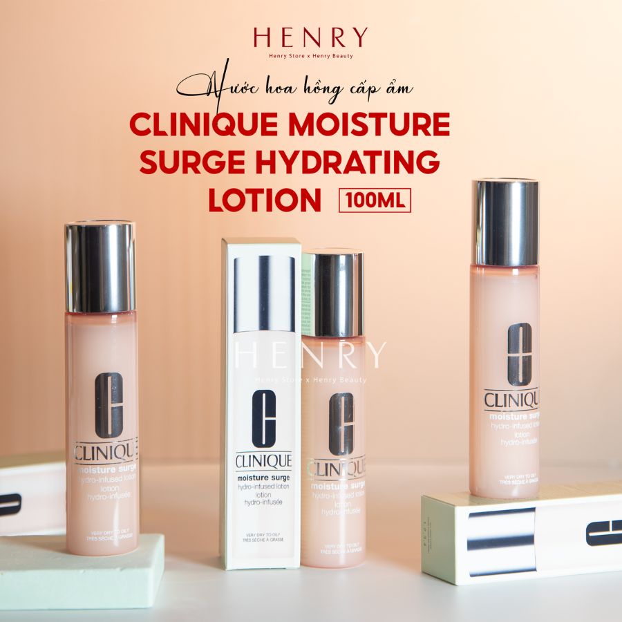 Nước Hoa Hồng Cấp Ẩm Chuyên Sâu Clinique Moisture Surge Hydrating Lotion 100ml