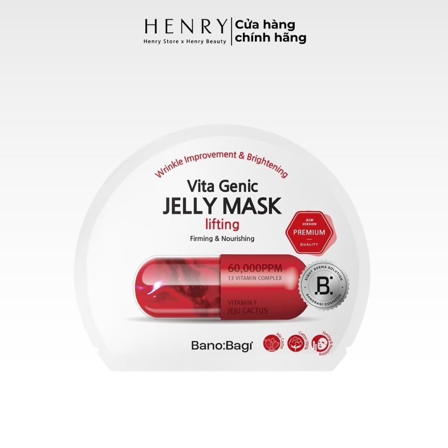 Mặt Nạ Miếng Banobagi Vita Genic Jelly Mask 30ml Giải Pháp Phục Hồi Da Đa Tầng Với Hàm Lượng Vitamin 50.000ppm