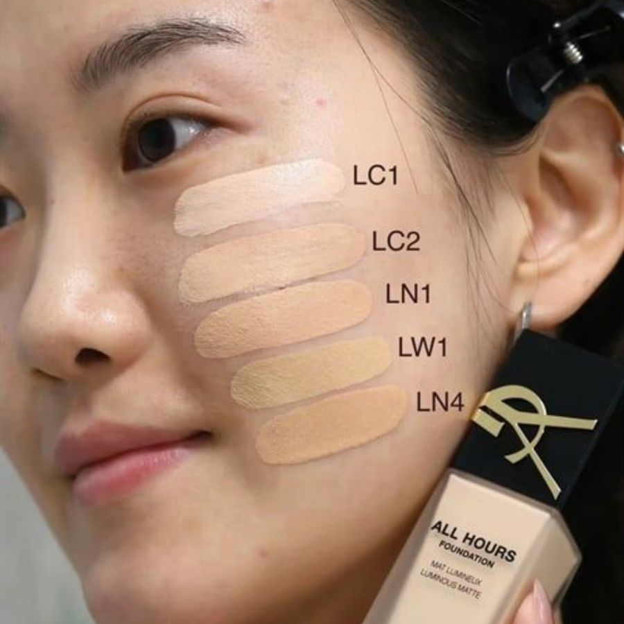 Kem Nền Yves Saint Laurent YSL All Hours Foundation Mat Lumineux Luminous Matte Tone LC1