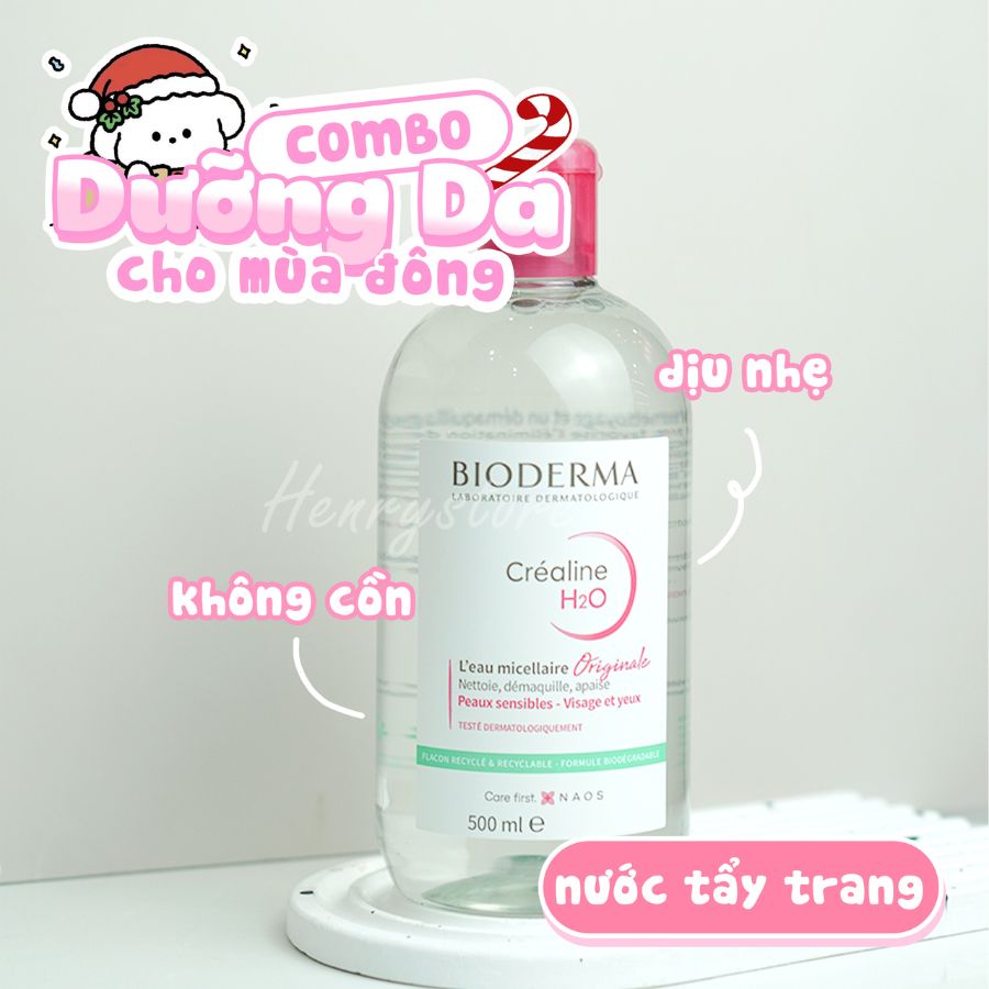 Nước Tẩy Trang Bioderma Sensibio H2O & Sebium H2O Đủ Size (500ml - 850ml)