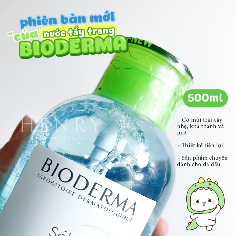 Nước Tẩy Trang Bioderma Sensibio H2O & Sebium H2O Đủ Size (500ml - 850ml)