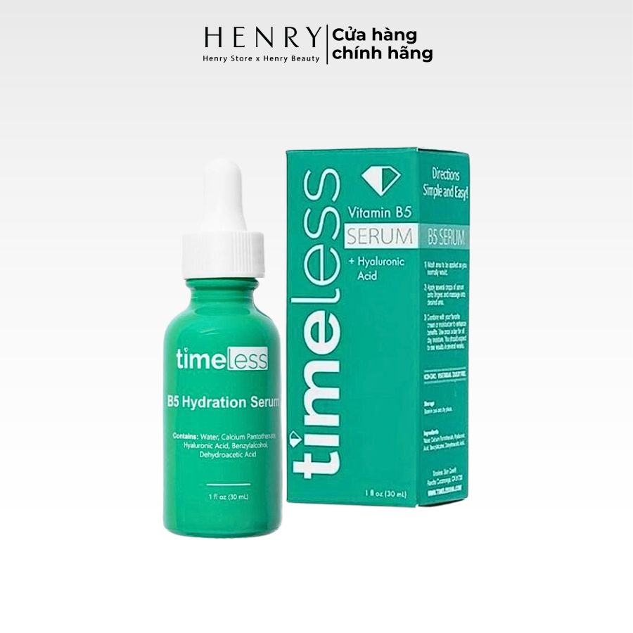 [Hàng Công Ty] Serum Phục Hồi & Cấp Ẩm Timeless Vitamin B5 + Hyaluronic Acid 30ml