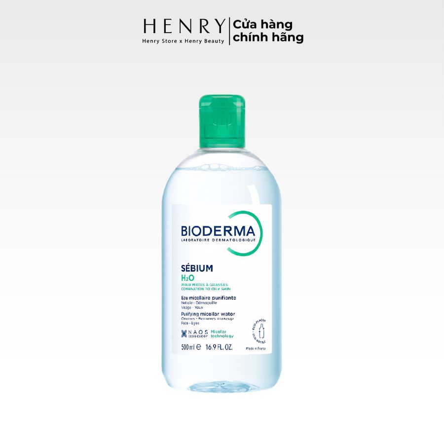 Nước Tẩy Trang Bioderma Sensibio H2O & Sebium H2O Đủ Size (500ml - 850ml)
