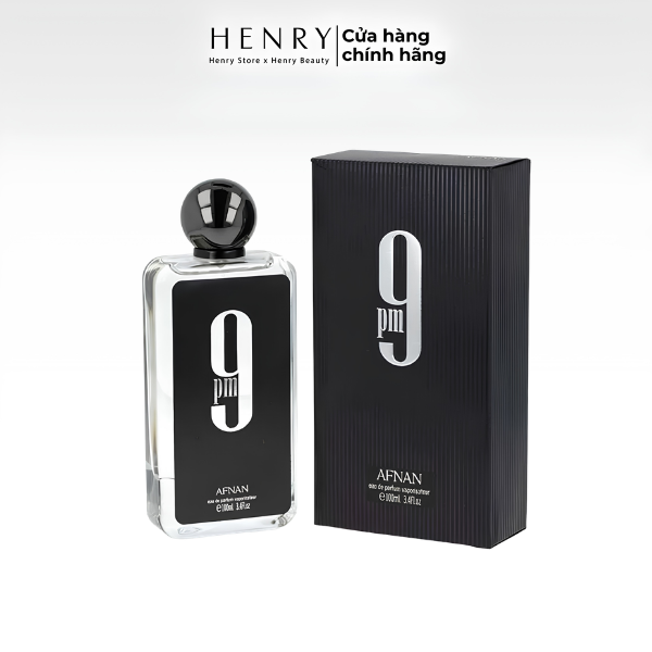 Nước Hoa Nam Afnan 9PM EDP 100ml – Hương Vani Phương Đông Nam Tính, Lưu Hương Ấn Tượng.