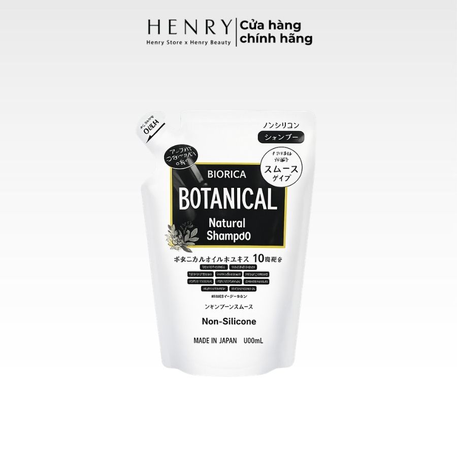 Dầu Gội Botanical Natural Non Silicone 400ml Làm Sạch Dịu Nhẹ, Giúp Tóc Mềm Mượt & Bồng Bềnh Tự Nhiên