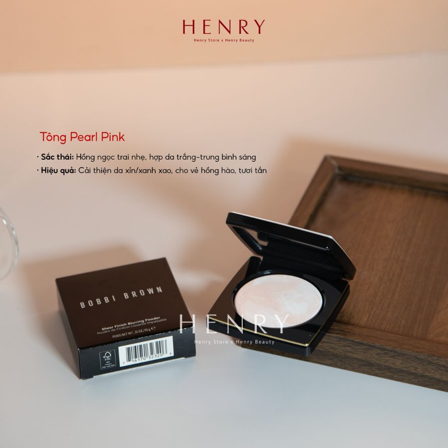 Phấn Phủ Dạng Nén Bobbi Brown Sheer Finish Pressed Powder Tone Pearl Pink