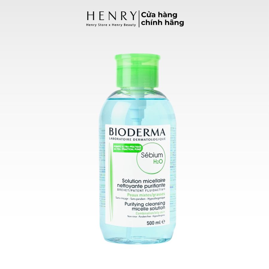 Nước Tẩy Trang Bioderma Sensibio H2O & Sebium H2O Đủ Size (500ml - 850ml)